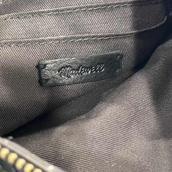 Madewell The Pouch Clutch Black Leather with Credit Cards pockets - Picture 5 of 8